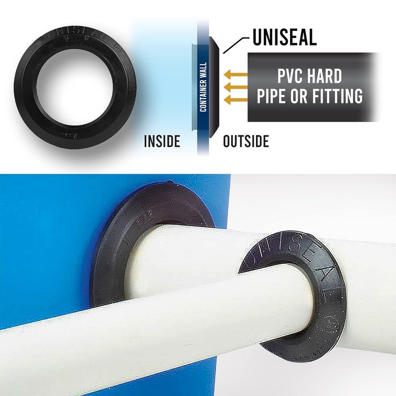 Green Goods 2'' UNISEAL Flexible Tank Adapter (bulkhead) - Image 3